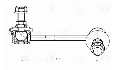 Стойка стабилизатора (линк) Trialli, задняя, левая, для Hyundai Santa Fe, арт. SP 0851