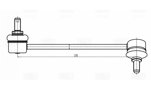 Стойка стабилизатора (линк) Trialli, передняя, левая, для Hyundai Getz, арт. SP 0839