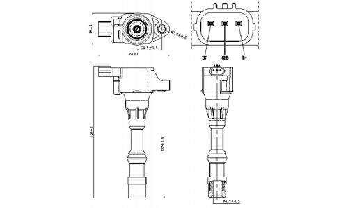 Катушка зажигания Febest, арт. 03640-003