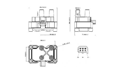 Катушка зажигания Febest, арт. 21640-002