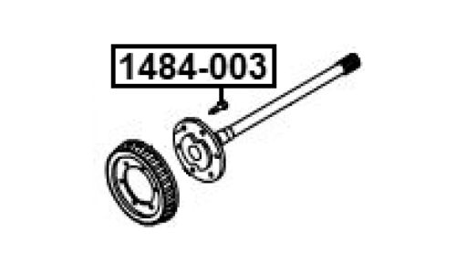 Шпилька колёсная | прав/лев Febest, арт. 1484-003