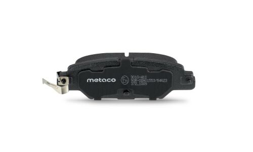 Колодки тормозные дисковые Metaco, задние, комплект на ось (4 шт), арт. 3010-411