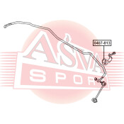 Втулка стабилизатора Asva, арт. 0407-813