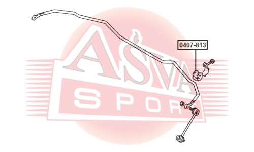 Втулка стабилизатора Asva, арт. 0407-813