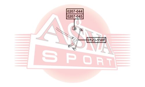 Втулка переднего стабилизатора Asva, правая, арт. 0207-045