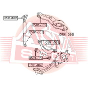Опора амортизатора Asva, арт. 0511-BKF