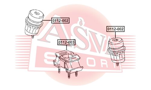 Опора двигателя Asva, арт. 0112-003