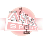 Стойка стабилизатора (линк) Asva, арт. 0123-886