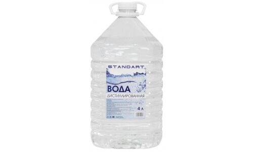 Вода дистиллированная Владсинтез Standart, ГОСТ 6709-72, 4л