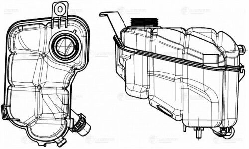 Бачок расширительный охлаждающей жидкости Luzar, для Volvo XC60 / S60 / S80 / XC70, арт. LET 1011