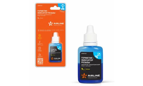 Фиксатор резьбы Airline Sealant-lock Thread, разъемный, анаэробный, синий, флакон 9 мл, арт. ADAF001