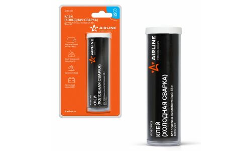 Холодная сварка Airline Epoxy Glue, для пластика, кислотостойкий, бежевый, туба 55г, арт. ADEC002
