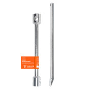 Ключ баллонный прямой Airline, 30/32мм, длина 400мм, с воротком, торцевой, кованый, арт. ATAB013