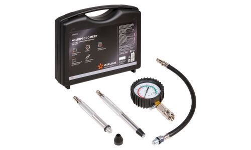 Компрессометр набор для измерения компрессии Бензин кейс PRO AIRLINE, арт. ATAA010
