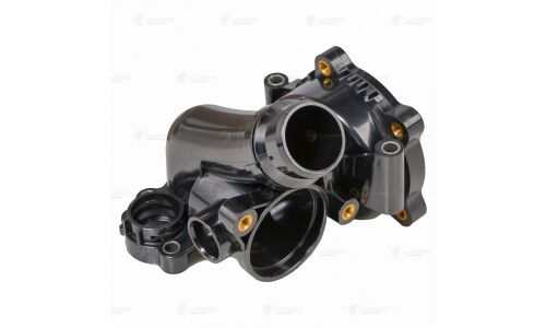 Корпус термостата Luzar, для Volkswagen Passat B6, Skoda Octavia A5, с датчиком, арт. LT 1827