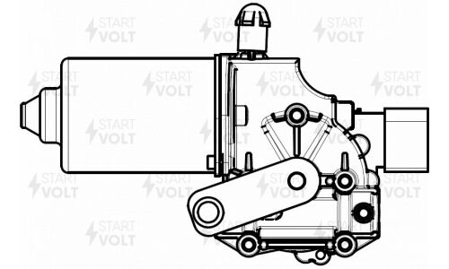 Мотор-редуктор стеклоочистителя Startvolt, для Ford Transit, арт. VWF 1001