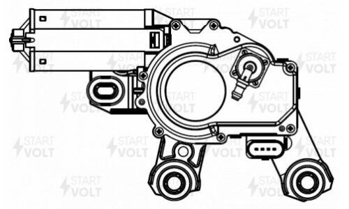 Мотор-редуктор стеклоочистителя Startvolt, задний, для Volkswagen Touareg, арт. VWB 1809