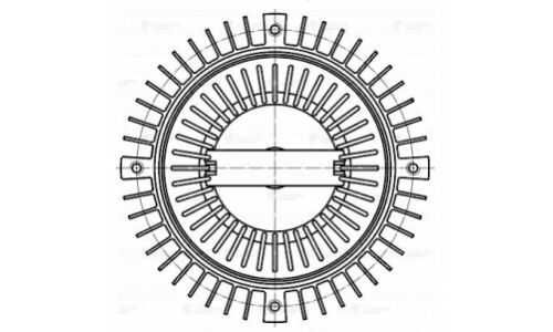 Вискомуфта вентилятора охлаждения радиатора Luzar, для Audi A6, арт. LMC 1803