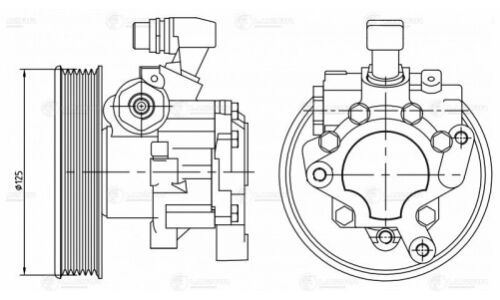 Насос гидроусилителя руля Luzar, для Mercedes-Benz W202 / W210, арт. LPS 1508