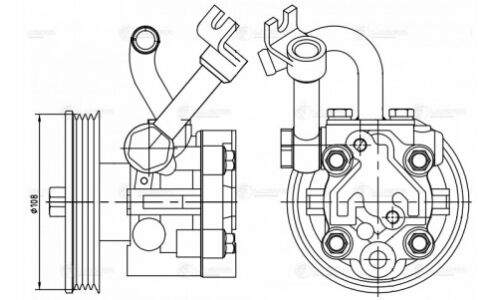 Насос гидроусилителя руля Luzar, для Nissan Teana / Murano, арт. LPS 1403