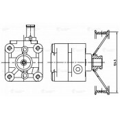 Насос гидроусилителя руля Luzar, для Volvo XC90, арт. LPS 1010