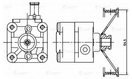 Насос гидроусилителя руля Luzar, для Volvo XC90, арт. LPS 1010