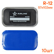 Пластырь кордовый, радиальный R-12 (57*102 мм) AIRLINE, арт. ATRK66