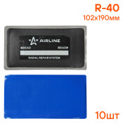 Пластырь кордовый, радиальный R-40 (102*190 мм) AIRLINE, арт. ATRK76