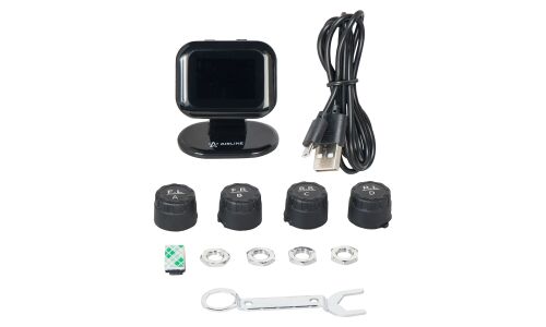 Система контроля давления в шинах TPMS, 4 внеш. датчика, дисплей мини AIRLINE, арт. AEBJ001