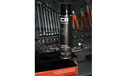 Смазка аэрозольная Carville Racing, для цепей, с PTFE, водостойкая, баллон 400мл, арт. G7400662