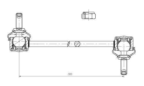 Стойка стабилизатора (линк) Trialli, передняя, для Ford Mondeo, Mazda 3, арт. SP 1016
