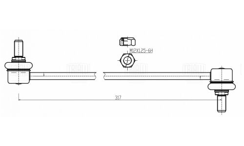 Стойка стабилизатора (линк) Trialli, передняя, для Honda CR-V, арт. SP 2301
