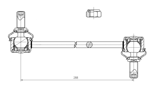 Стойка стабилизатора (линк) Trialli, передняя, для Hyundai i40, арт. SP 0834