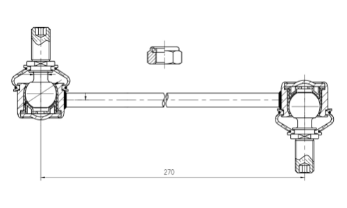 Стойка стабилизатора (линк) Trialli, передняя, для KIA Optima, арт. SP 0835