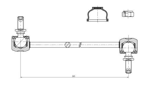 Стойка стабилизатора (линк) Trialli, передняя, для Mitsubishi ASX / Outlander, арт. SP 1116