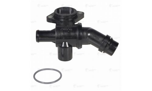 Термостат Luzar, для Volkswagen Passat B6, +87°С, с корпусом, арт. LT 1829