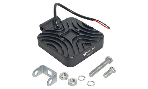 Фара светодиодная квадратная, 16 LED рассеяный свет, 16W, (83х83х22) 12/24V AIRLINE, арт. ALED018