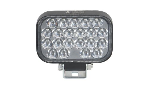 Фара светодиодная прямоугольная, 21 LED рассеяный свет 21W, (108х80х35) 12/24V AIRLINE, арт. ALED019