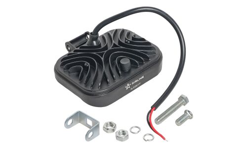 Фара светодиодная прямоугольная, 21 LED рассеяный свет 21W, (108х80х35) 12/24V AIRLINE, арт. ALED019