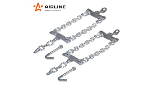 Цепи (браслеты) противоскольжения для Газель (колёса 185/75 R16 ), усиленные, к-т 2 шт. AIRLINE, арт. ADCW007