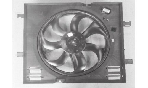 Вентилятор охлаждения радиатора Luzar, с кожухом и резистором, для двигателей 1.8T / 2.0i / 2.4i, для Geely Atlas, арт. LFK 3013