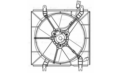 Электровентилятор охлаждения для а/м Honda CR-V (95-) 2.0i (с кожухом) Luzar, арт. LFK 2317