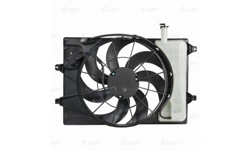 Вентилятор охлаждения радиатора Luzar, с кожухом и резистором, для двигателей 1.6i / 2.0i, для Hyundai Creta, арт. LFK 0821