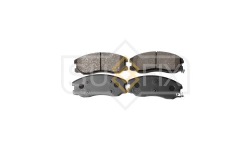 Колодки тормозные дисковые Sufix, передние, комплект на ось (4 шт), арт. SX-1077