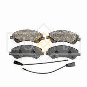 Колодки тормозные дисковые Sufix, передние, комплект на ось (4 шт), арт. SX-1142