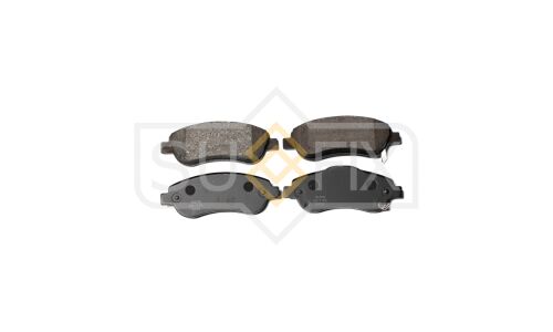 Колодки тормозные дисковые Sufix, передние, комплект на ось (4 шт), арт. SX-1174