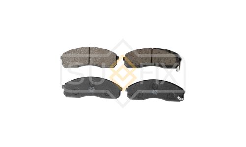 Колодки тормозные дисковые Sufix, передние, комплект на ось (4 шт), арт. SX-1233