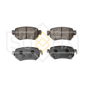 Колодки тормозные дисковые Sufix, задние, комплект на ось (4 шт), арт. SX-1287
