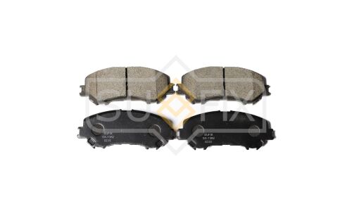 Колодки тормозные дисковые Sufix, передние, комплект на ось (4 шт), арт. SX-1382