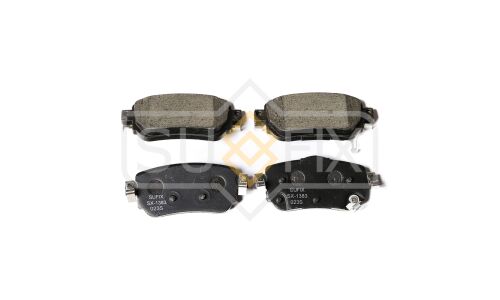 Колодки тормозные дисковые Sufix, задние, комплект на ось (4 шт), арт. SX-1383